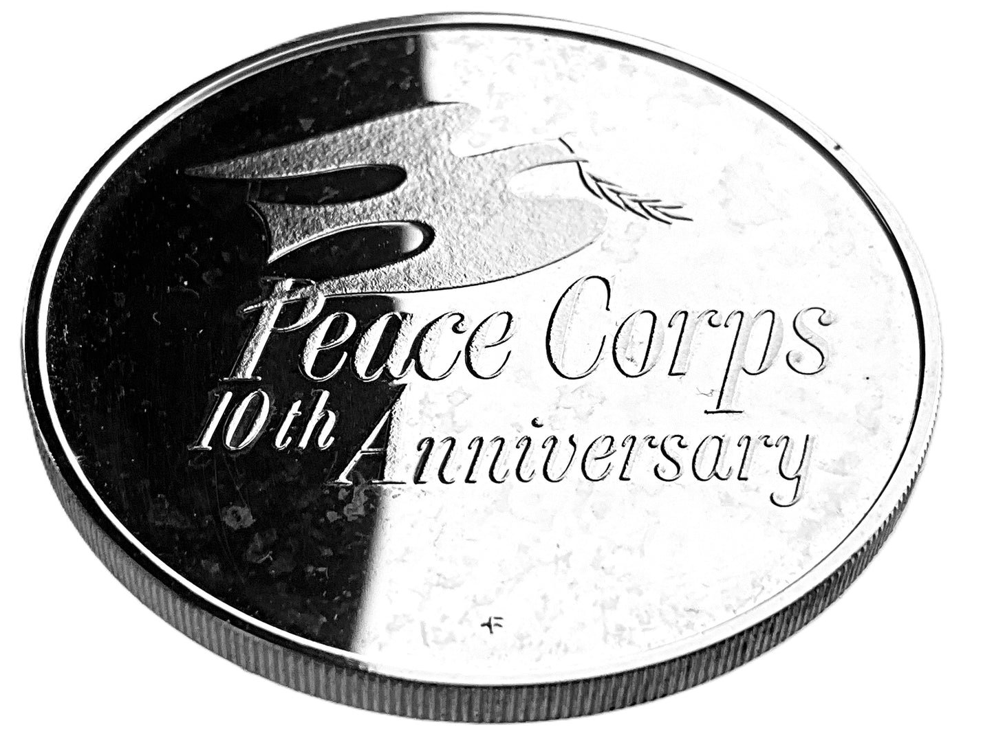 .74 ozt Peace Corps Helping Others Silver
