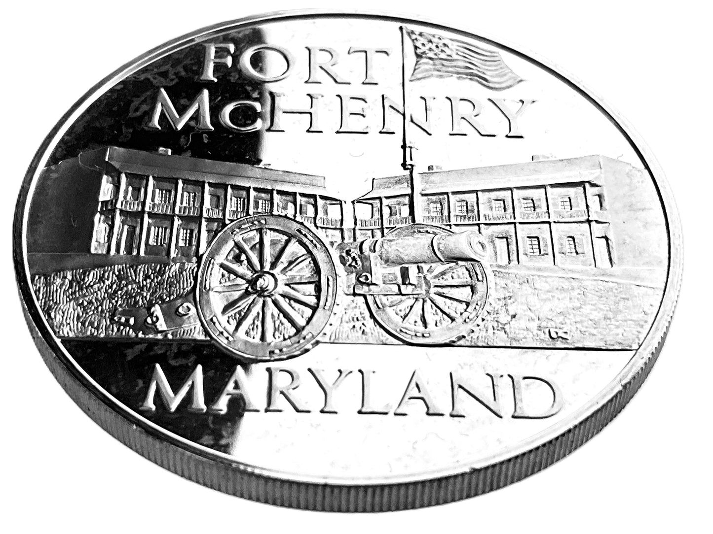 .80 ozt Fort McHenry Maryland Silver Round