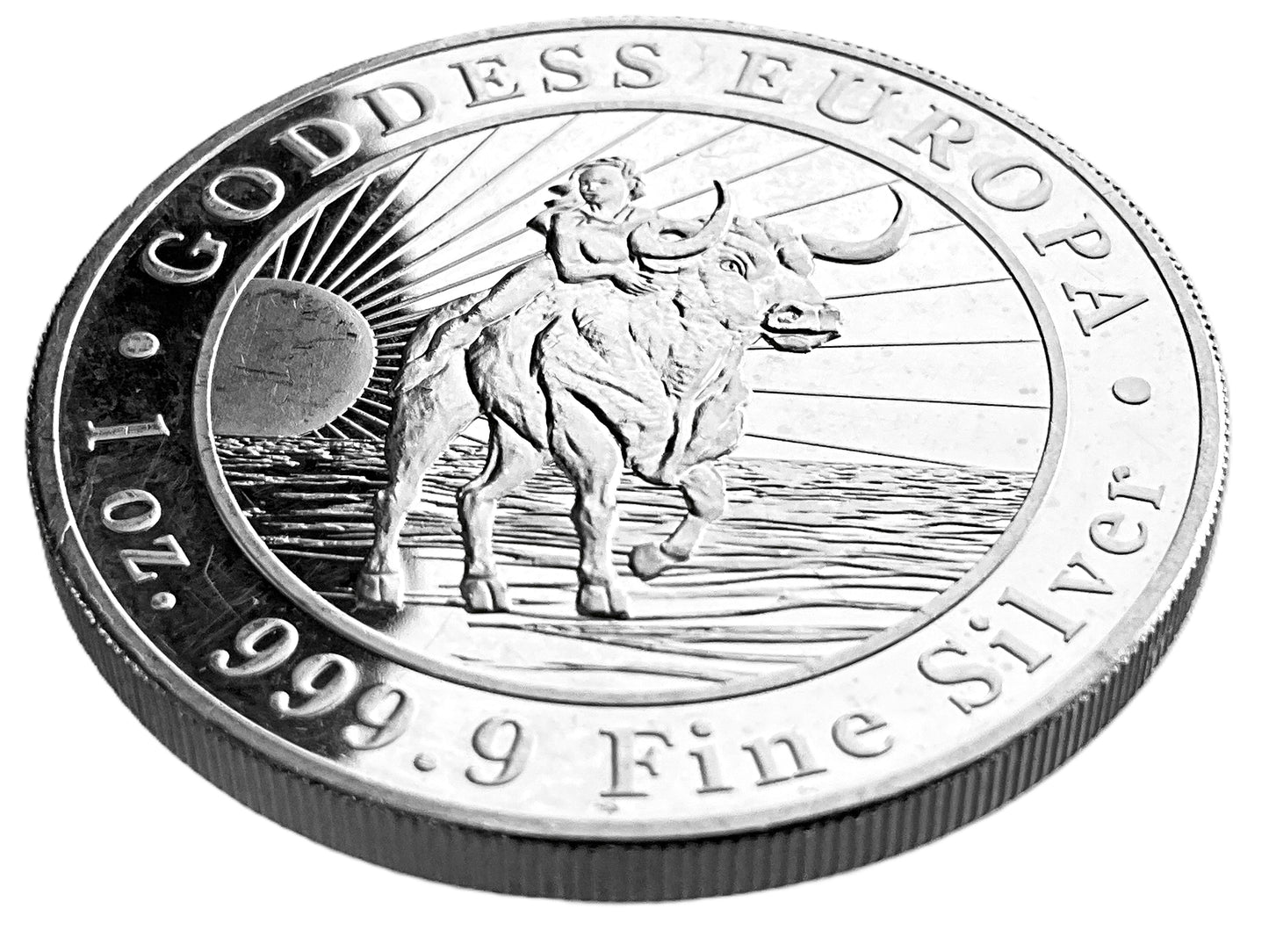1 ozt Goddess Europa 9999 Silver Coin $5