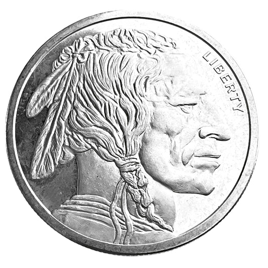 1 ozt Golden State Indian Buffalo 999 Silver