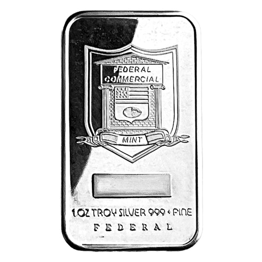 .97 ozt Federal Commercial Mint 999 Silver Bar