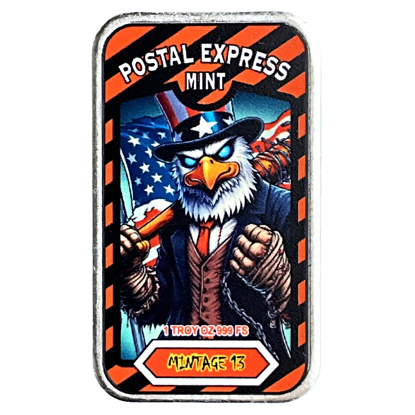 1 ozt Postal Express Yeti Freddy 999 Bar