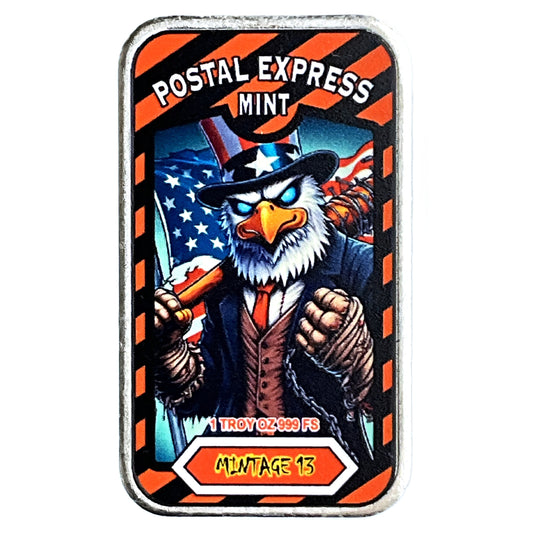 1 ozt Postal Express Yeti Freddy 999 Bar