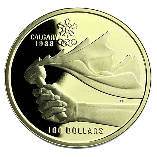 .25 ozt XV Olympic Winter Games Gold $100