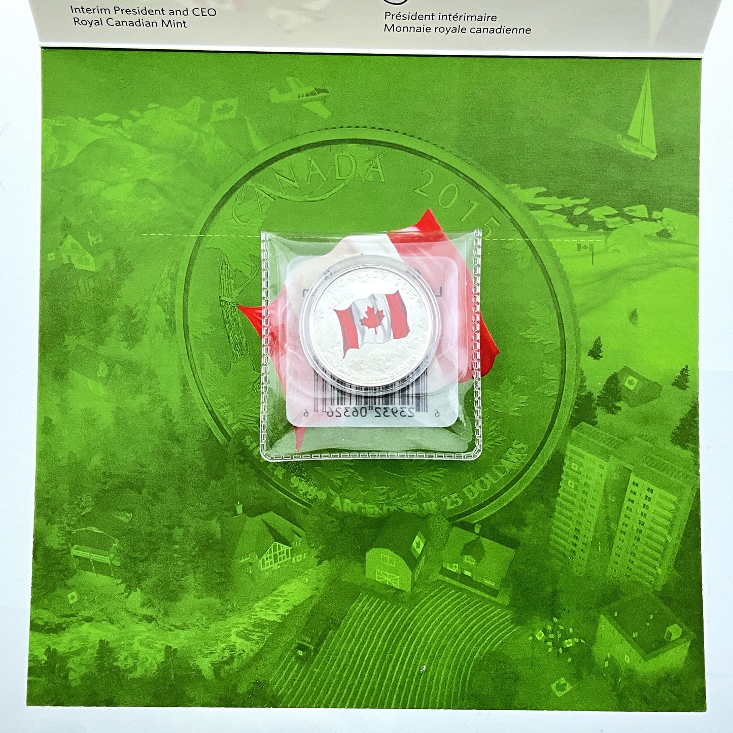 .25 ozt Anniversary Canadian Flag 9999 $25