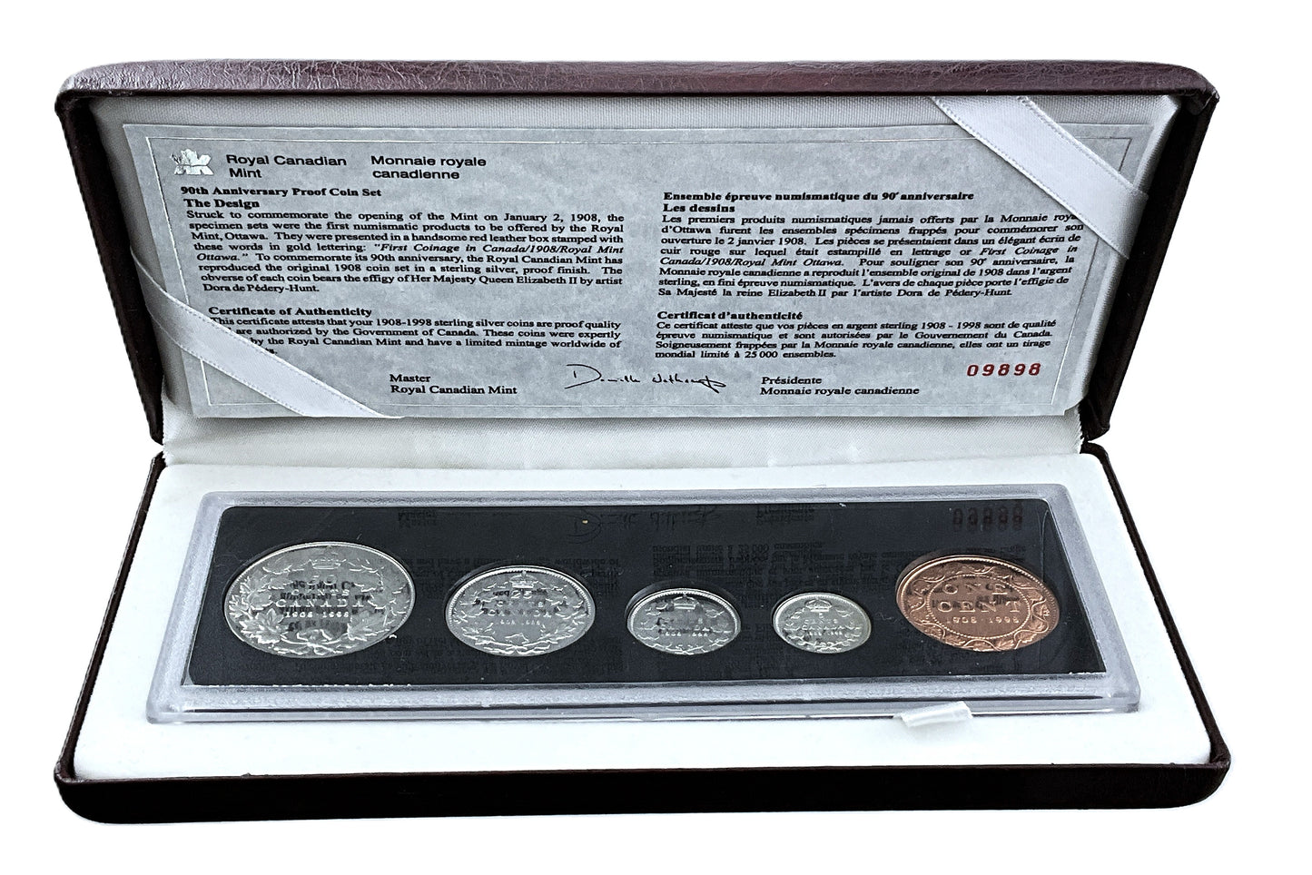 .809 ozt 90th Anniv. RCM Silver 91¢ Proof Set