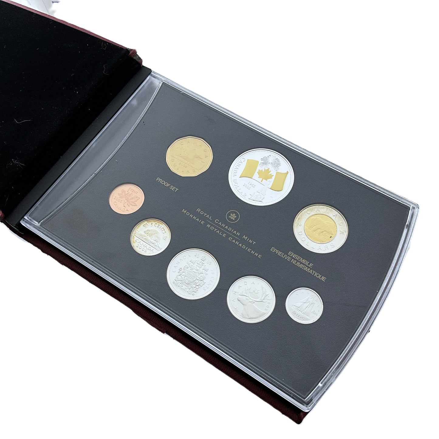 1.69 ozt 2005 Loon Flag Polar Bear Silver Set