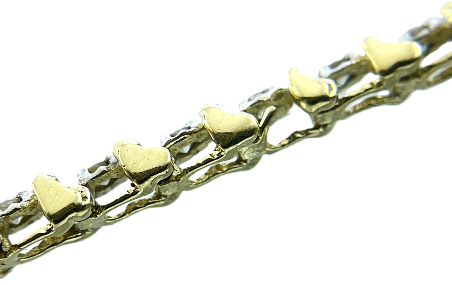 14K Gold and 2.76 Total Diamond Tennis Bracelet 7.25in x 3.8mm AU432