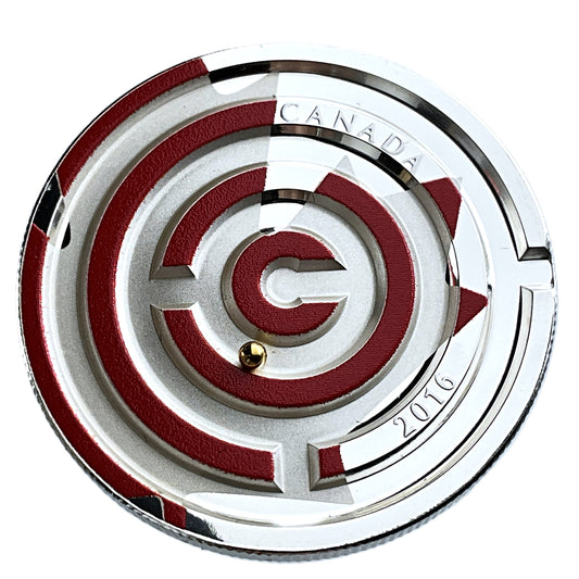 1.01 ozt Maple Leaf Maze 9999 Silver $20