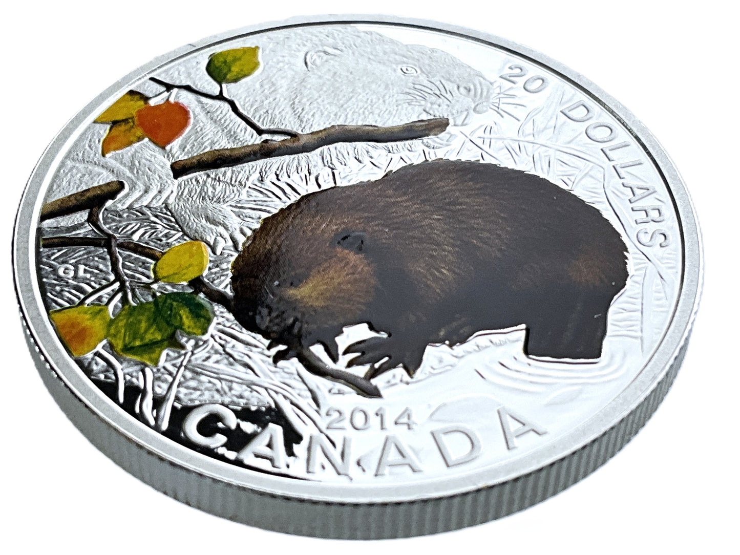 1.01 ozt 2014 The Beaver 9999 Silver $20