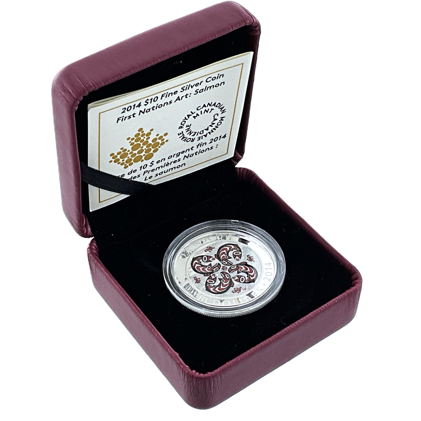.510 ozt First Nation Salmon 9999 Silver $10