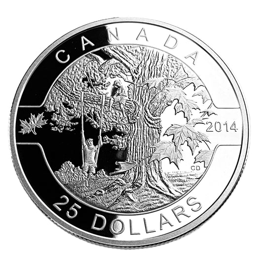 1 ozt Under The Maple Tree 9999 Silver $25