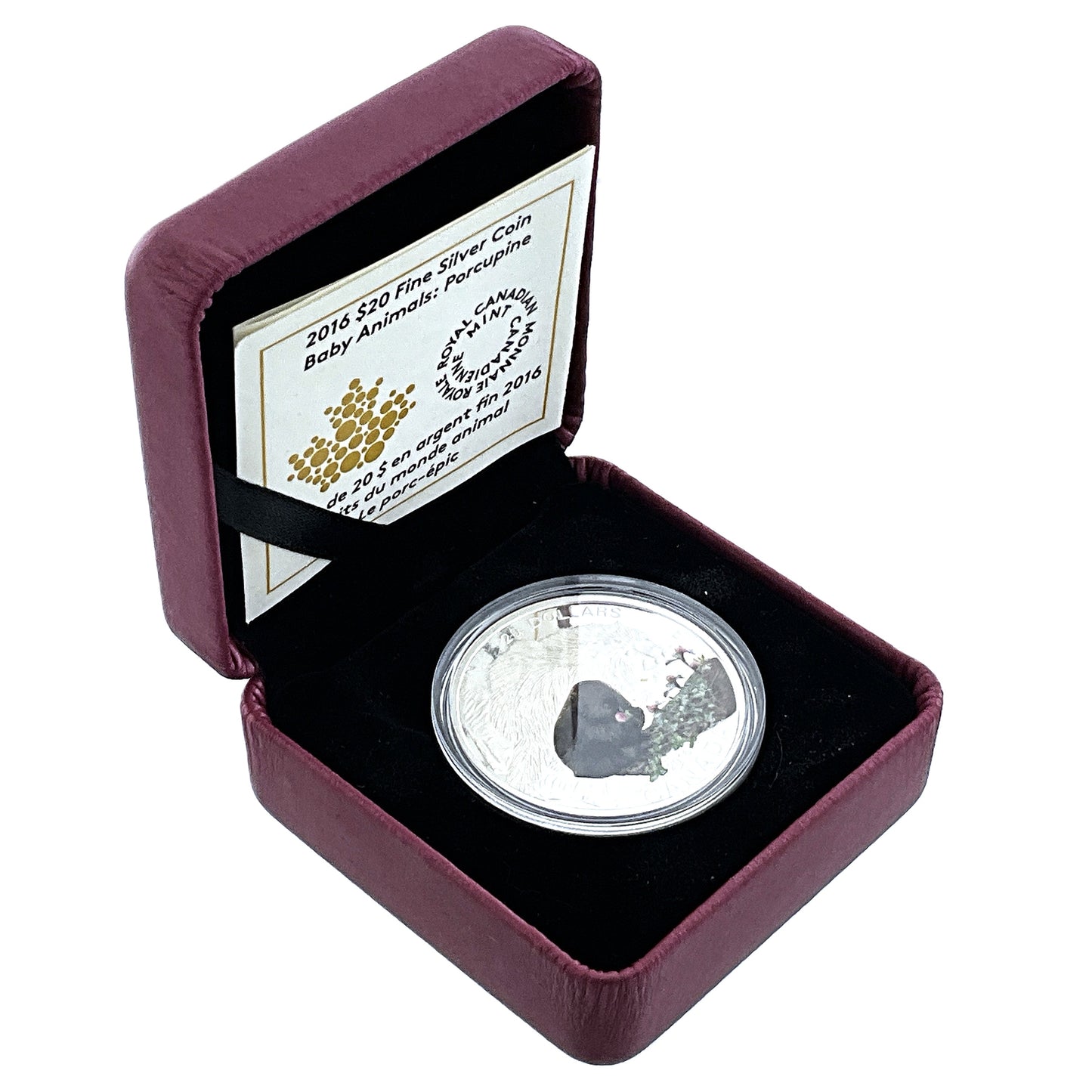 1.01 ozt Baby Porcupine 9999 Silver $20