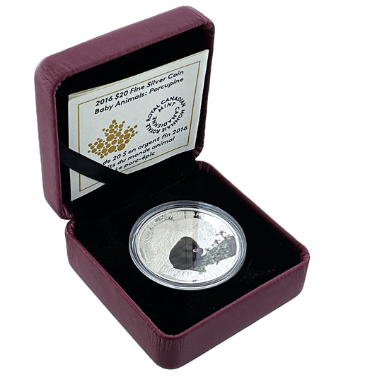 1.01 ozt Baby Porcupine 9999 Silver $20