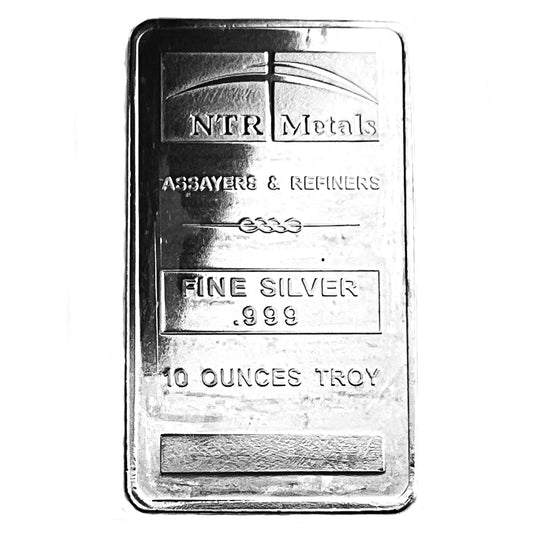 10 ozt NTM Metals 999 Silver Bar