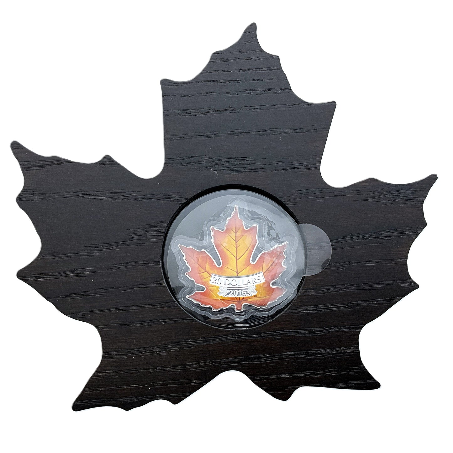 1.01 ozt Colourful Maple Leaf Shape 9999 $20