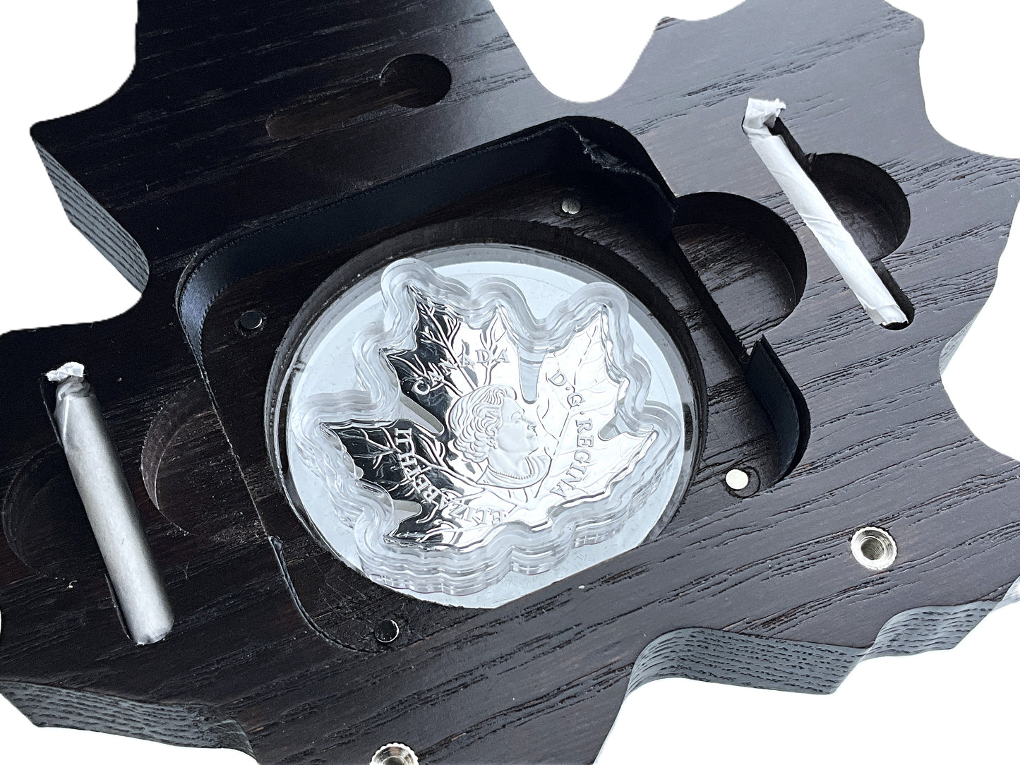 1.01 ozt Colourful Maple Leaf Shape 9999 $20