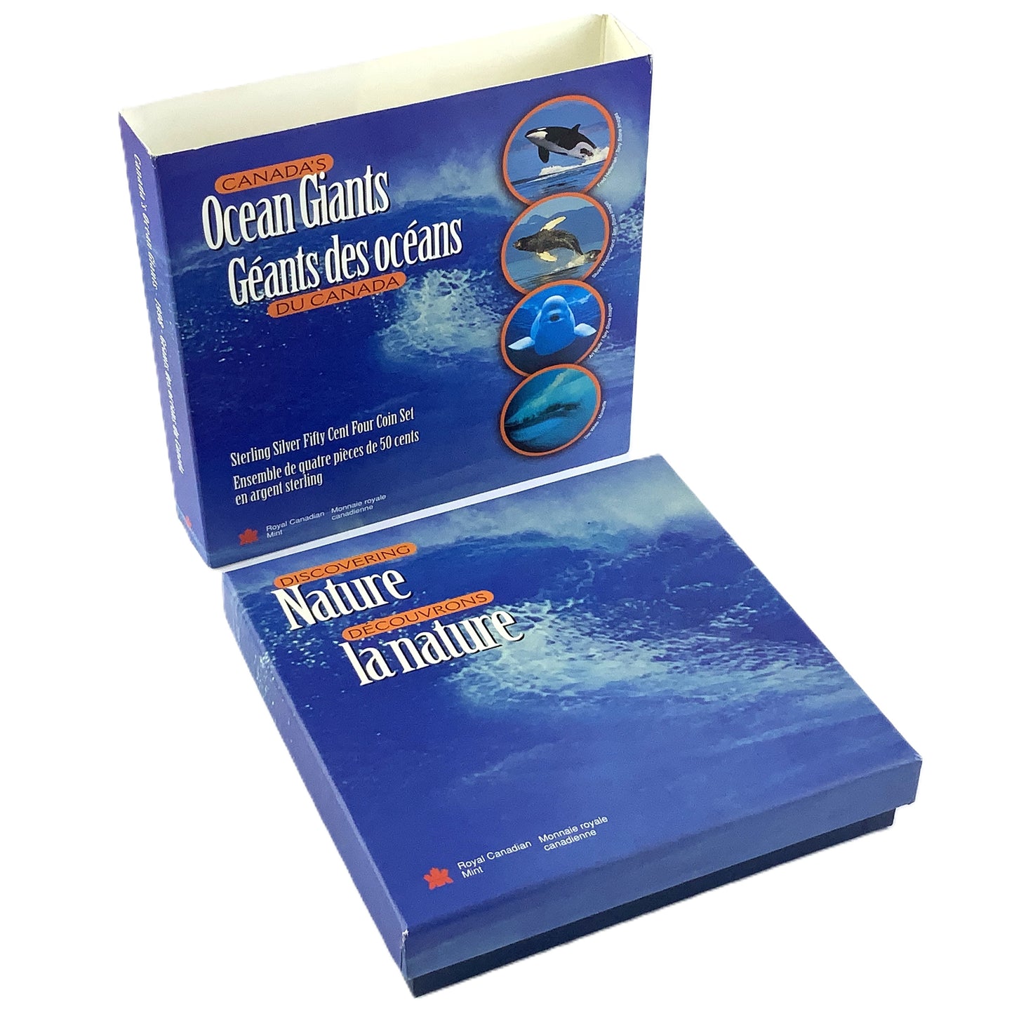 1.106 ozt RCM Ocean Giants 50¢ Silver Set