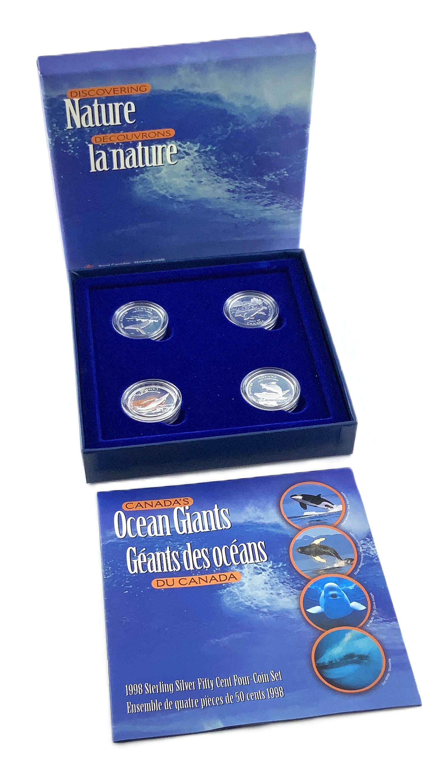 1.106 ozt RCM Ocean Giants 50¢ Silver Set