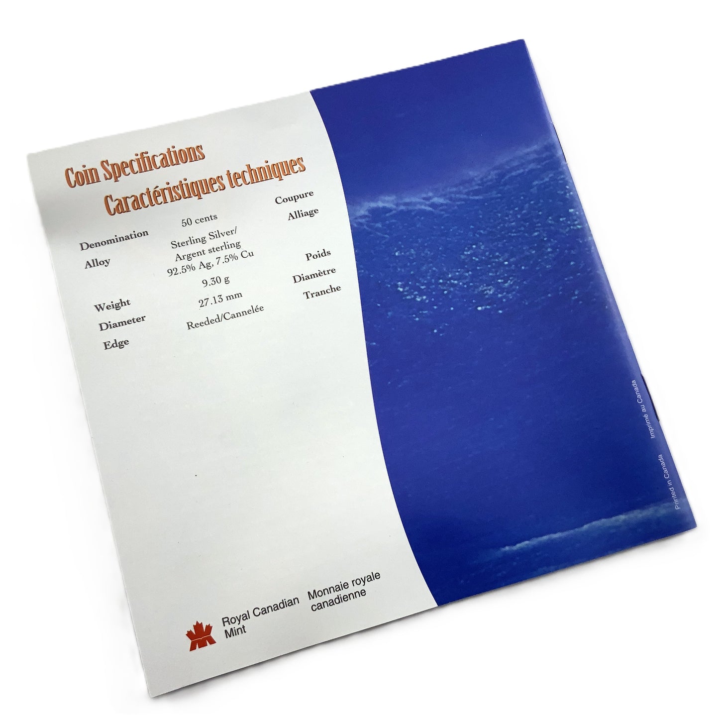 1.106 ozt RCM Ocean Giants 50¢ Silver Set