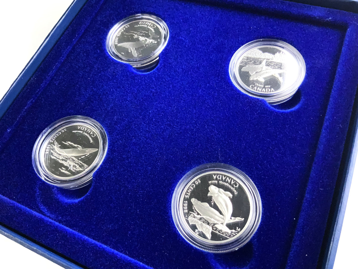 1.106 ozt RCM Ocean Giants 50¢ Silver Set