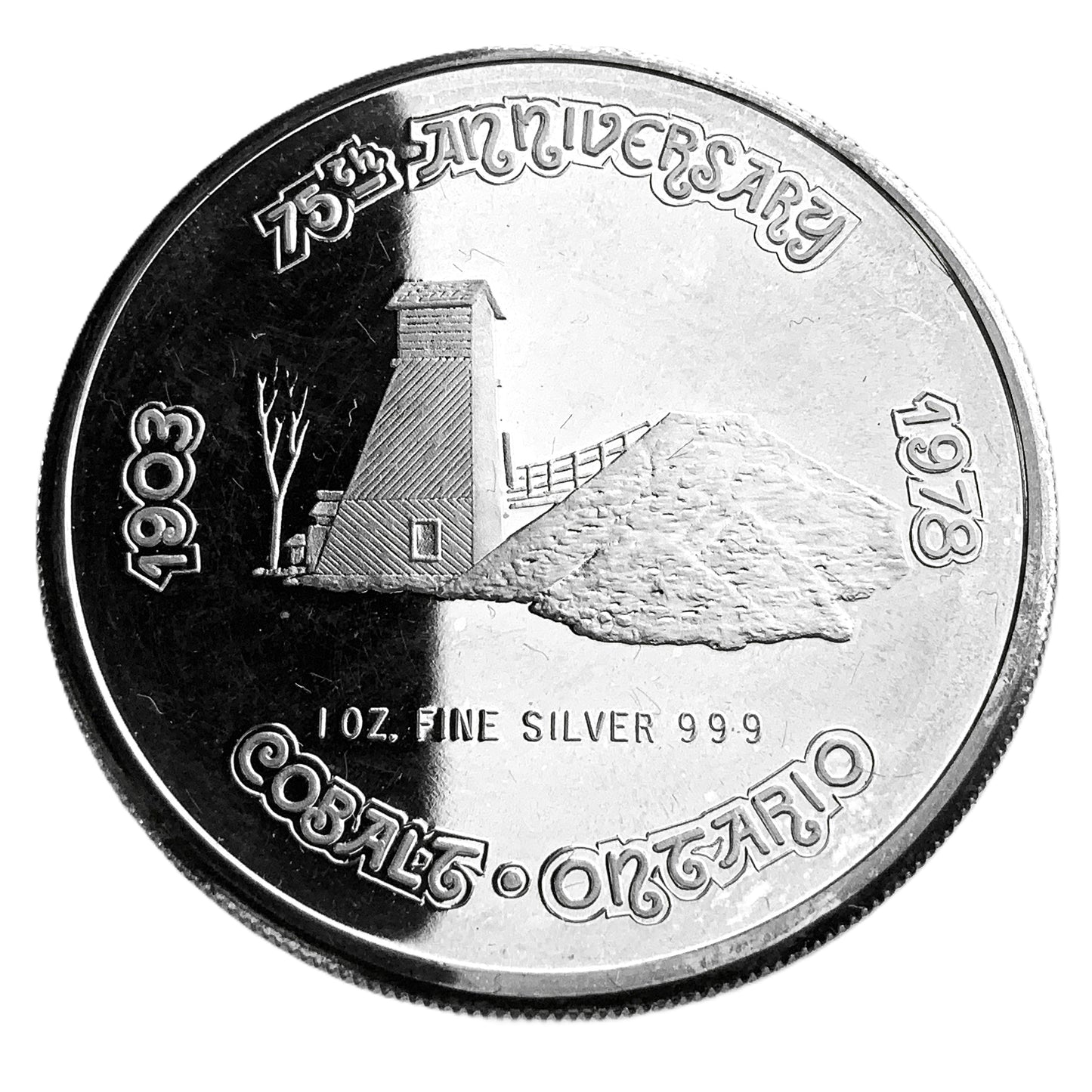 1 ozt 75th Anniversary Cobalt 999 Silver