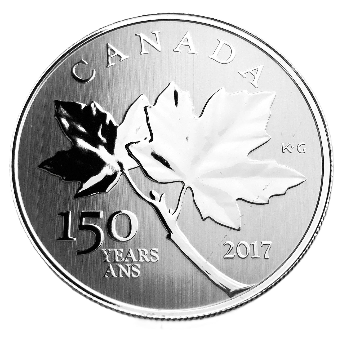 .500 ozt 150 Years Maple Leaves 9999 $10