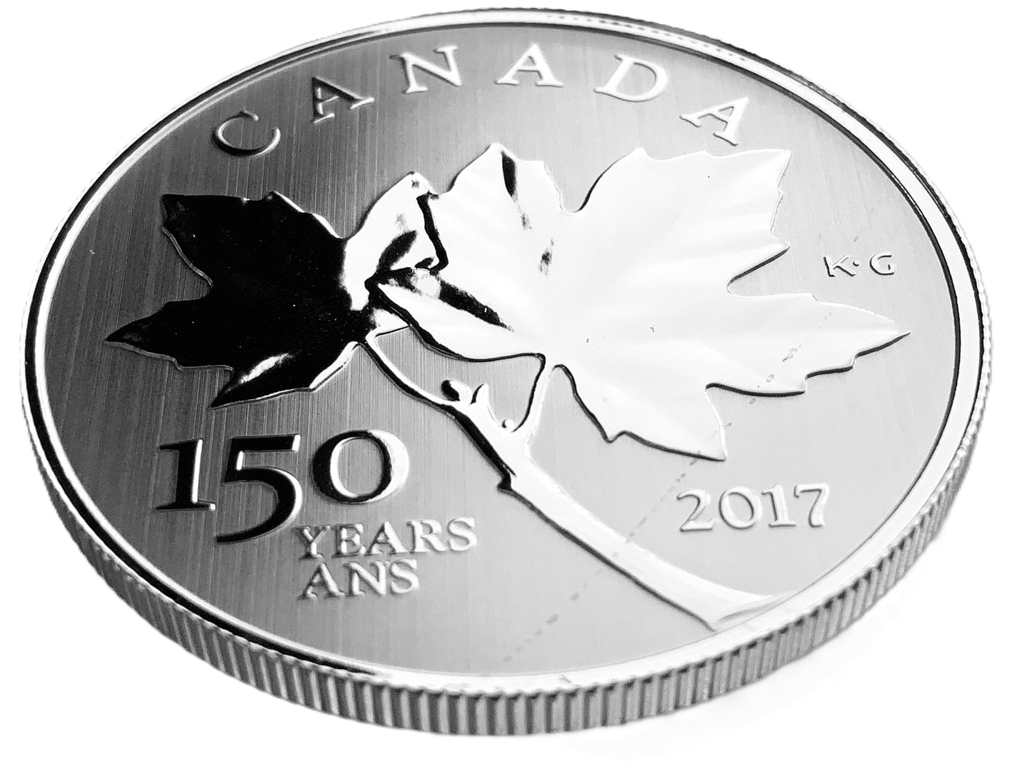 .500 ozt 150 Years Maple Leaves 9999 $10