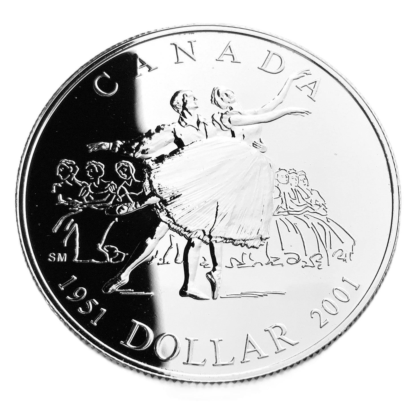 .750 ozt 50th National Ballet Silver $1