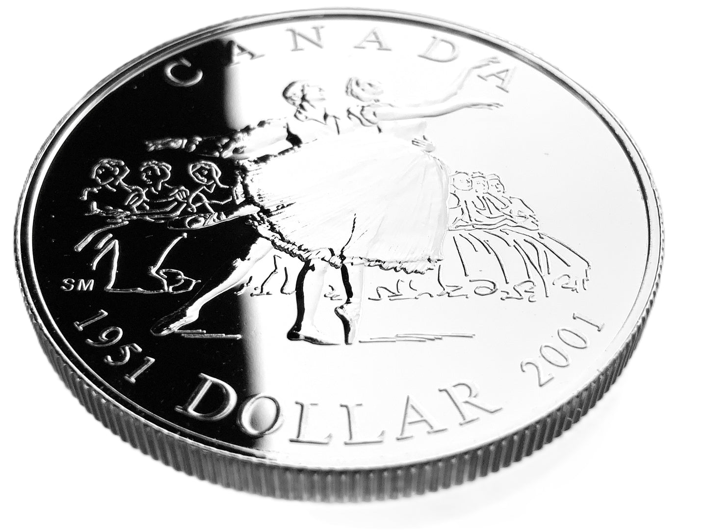 .750 ozt 50th National Ballet Silver $1