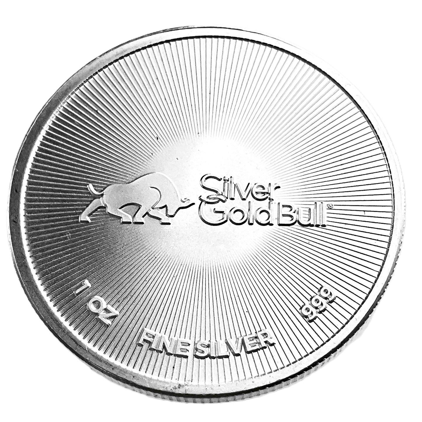 1 ozt Silver Gold Bull 999 Round