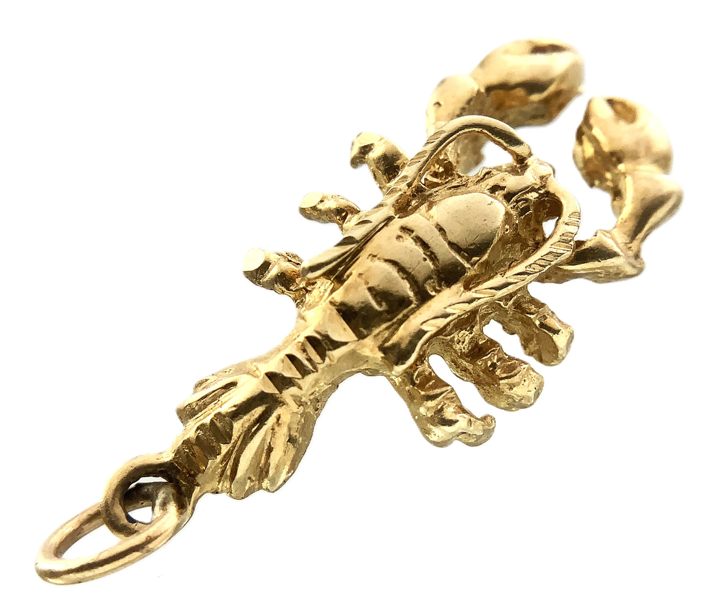 10K Yellow Gold Lobster Charm Pendant AU340