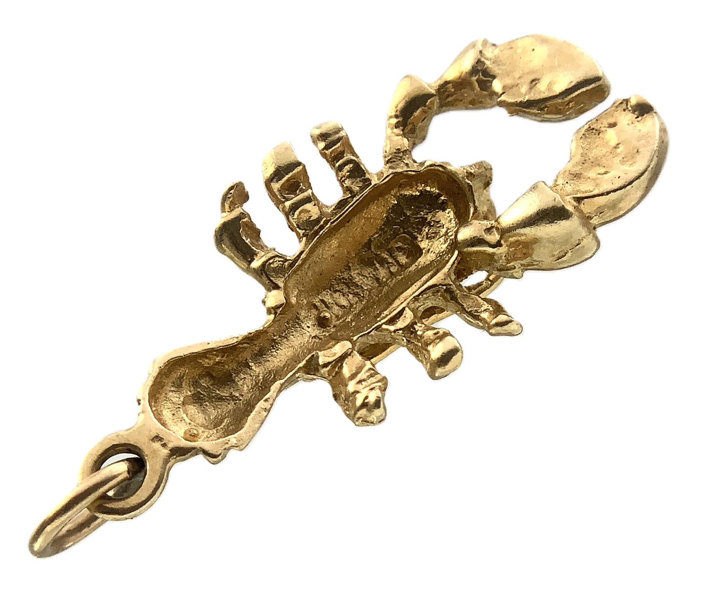 10K Yellow Gold Lobster Charm Pendant AU340