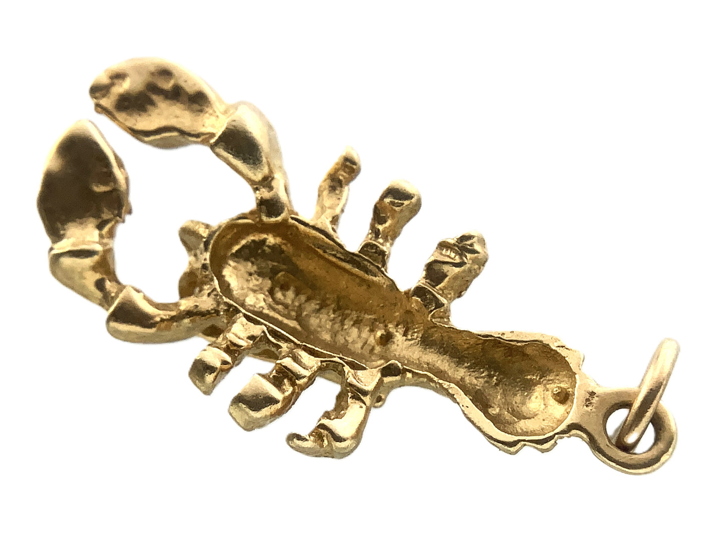 10K Yellow Gold Lobster Charm Pendant AU340