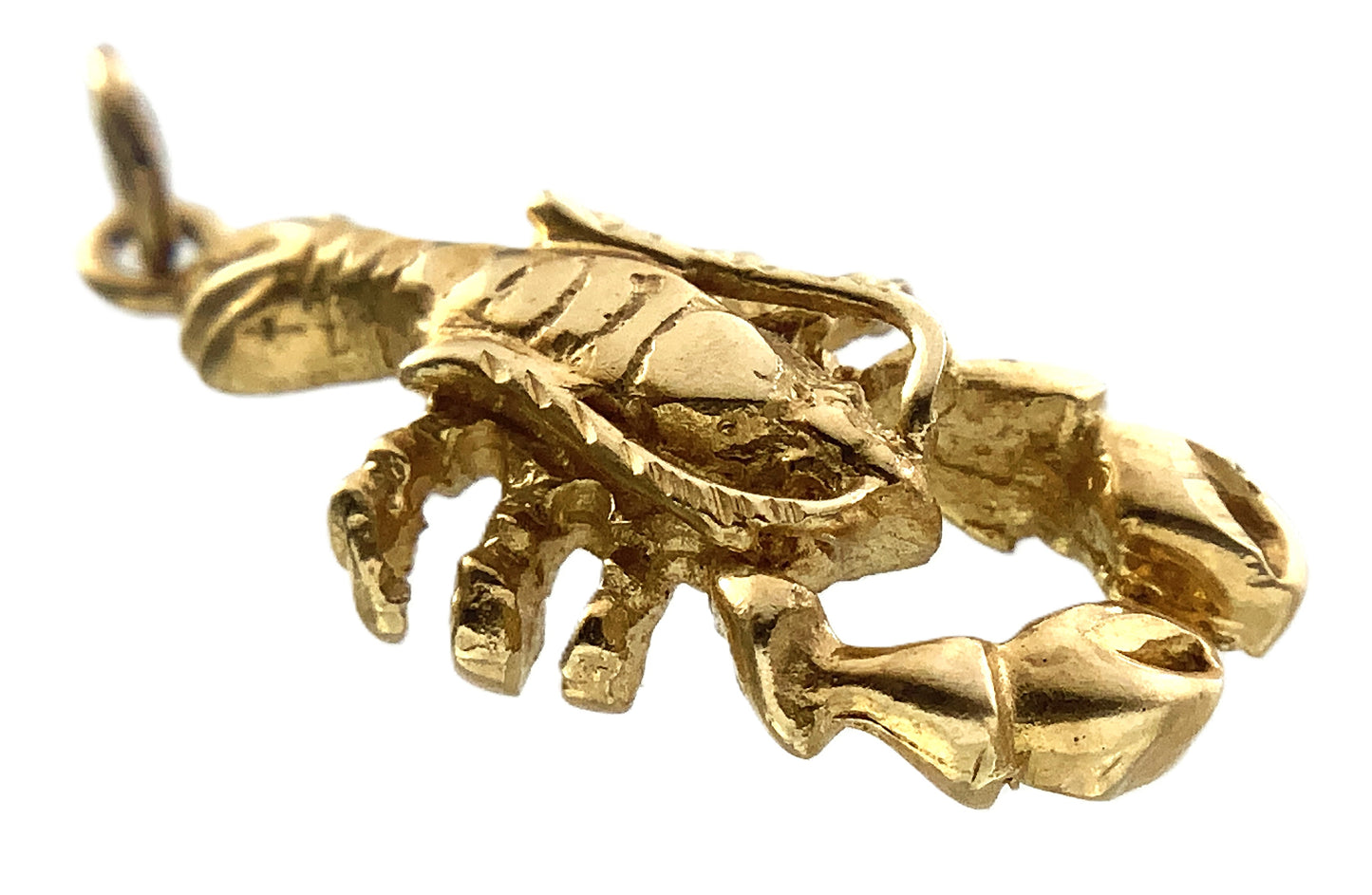 10K Yellow Gold Lobster Charm Pendant AU340