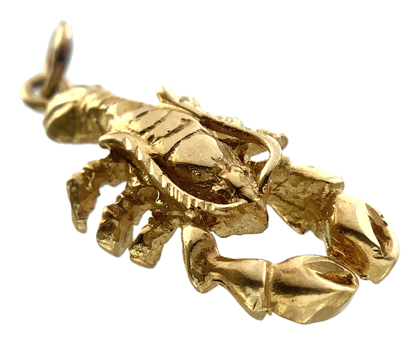 10K Yellow Gold Lobster Charm Pendant AU340