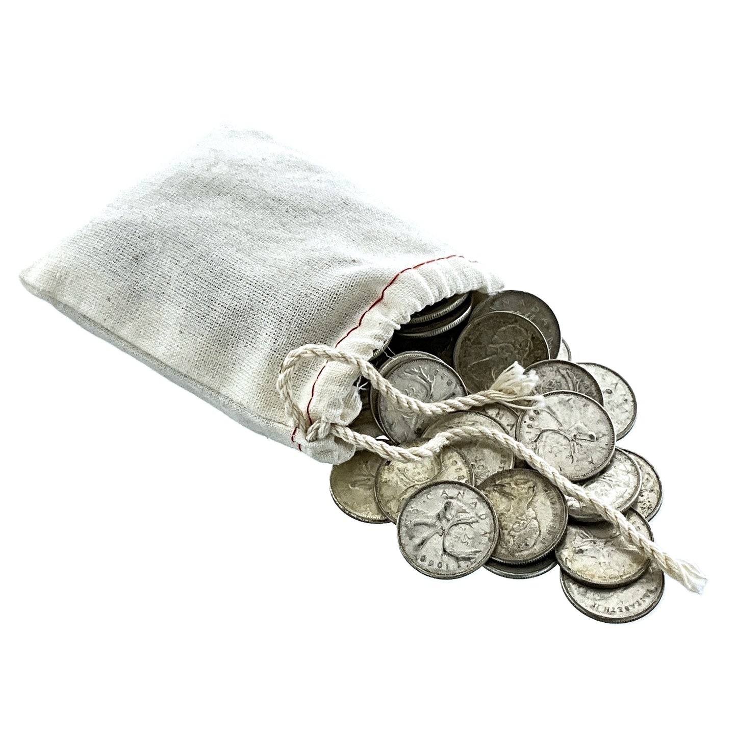 10 ozt SHTF Fractional Silver Quarters Bag 25¢