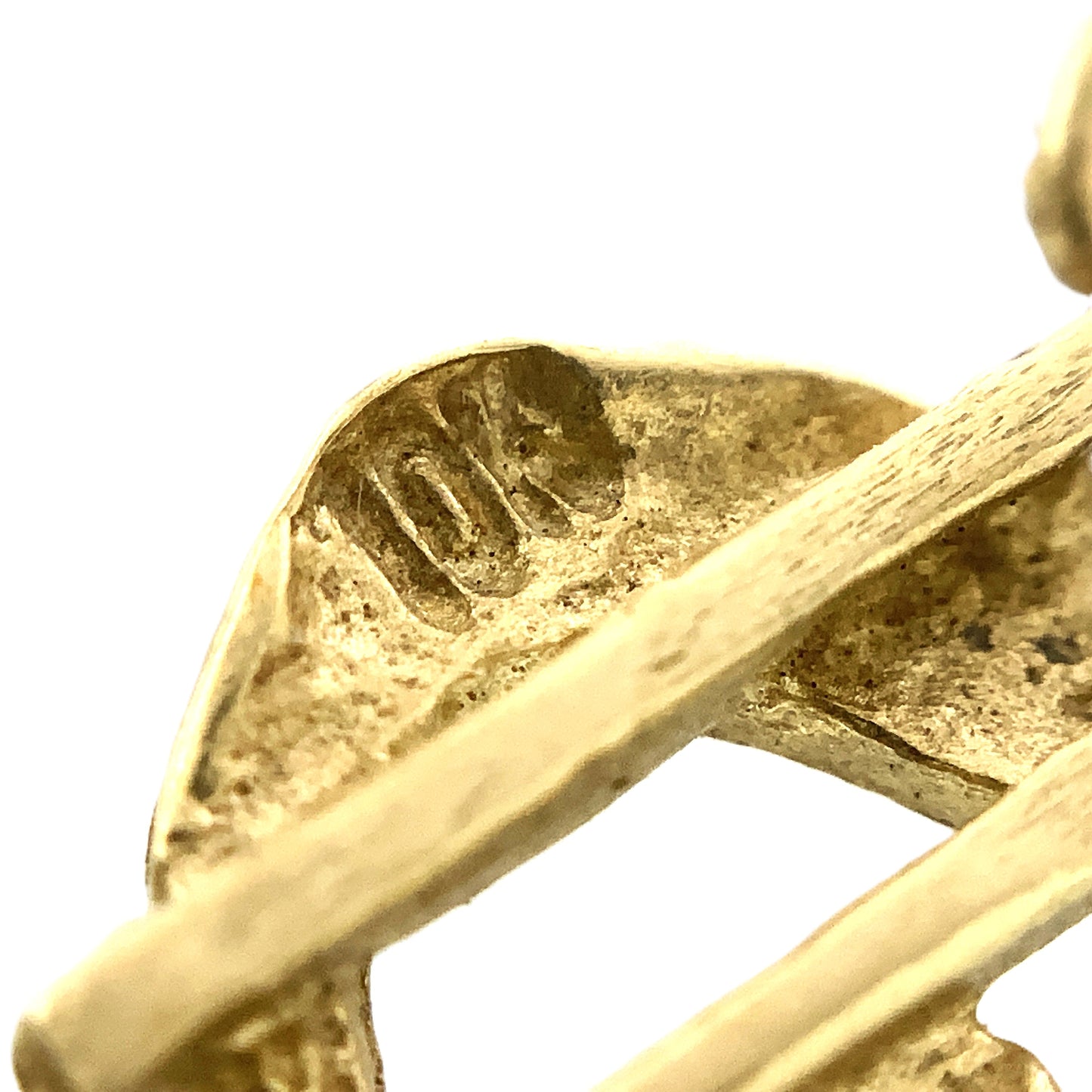 10K Yellow Gold Dollar Sign Money Charm Pendant AU341