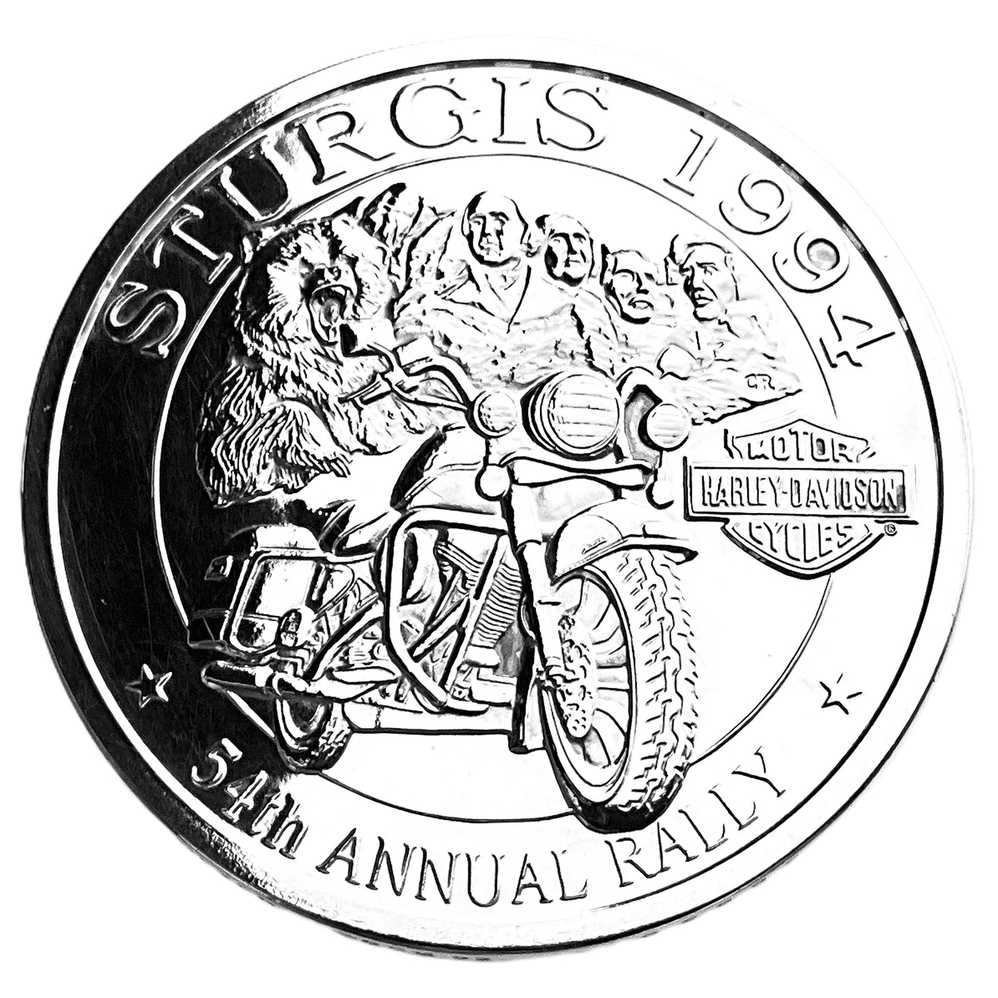 1.02 ozt Sturgis Rally Harley Davidson 999 Silver