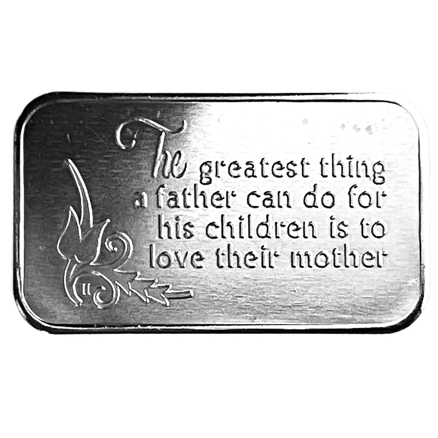 1 ozt Crabtree Love of Father 999 Art Bar
