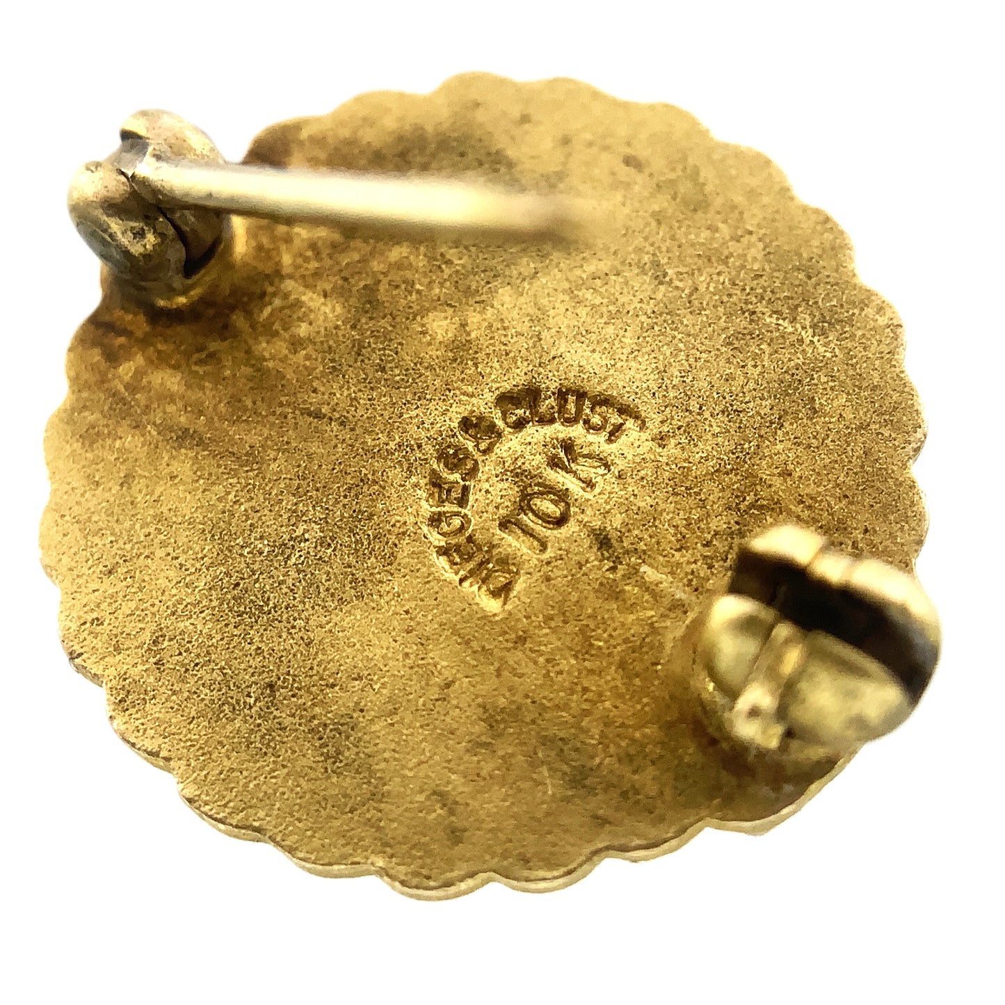 10K Yellow Gold Vintage Coca Cola Glass Bottle 5 Years of Service Brooch Pin AU344