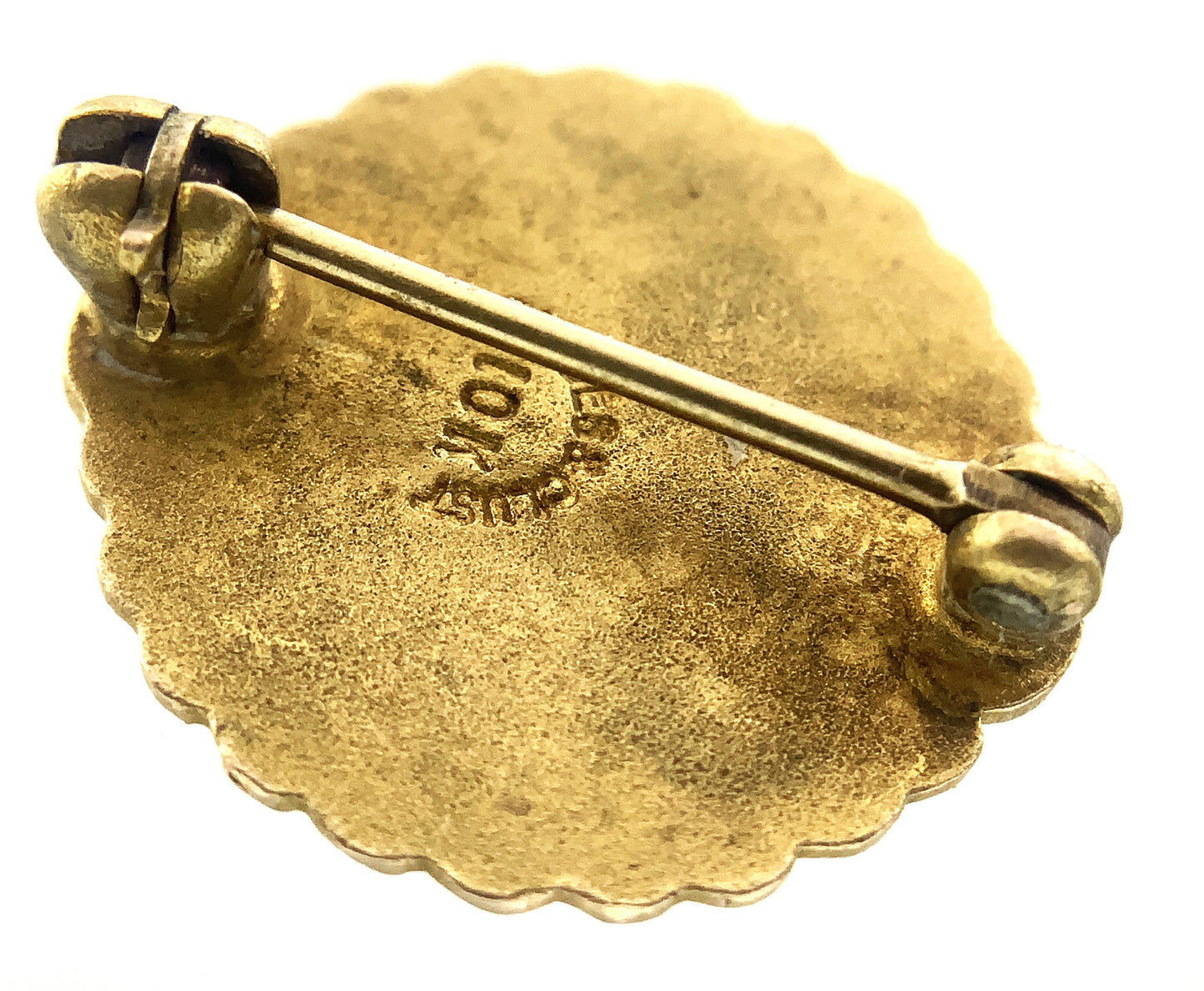 10K Yellow Gold Vintage Coca Cola Glass Bottle 5 Years of Service Brooch Pin AU344