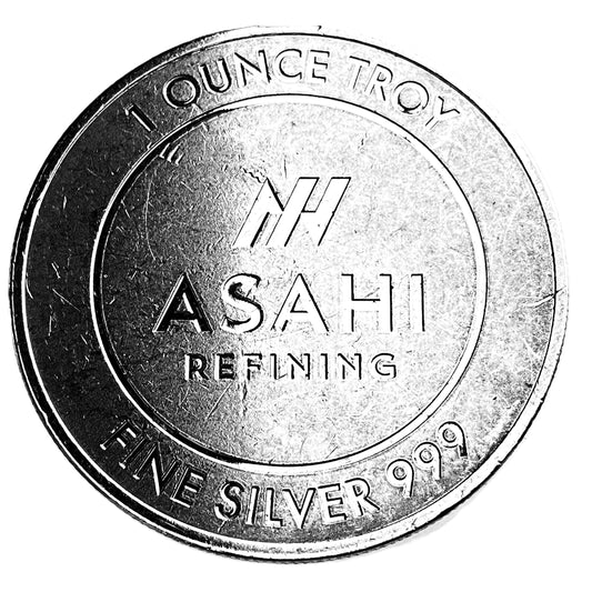 1 ozt Asahi Refining 999 Silver Round