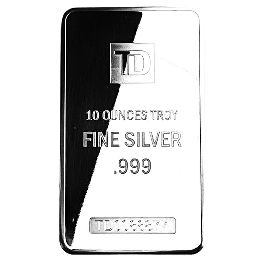 10 ozt Toronto Dominion TD 999 Silver Bar