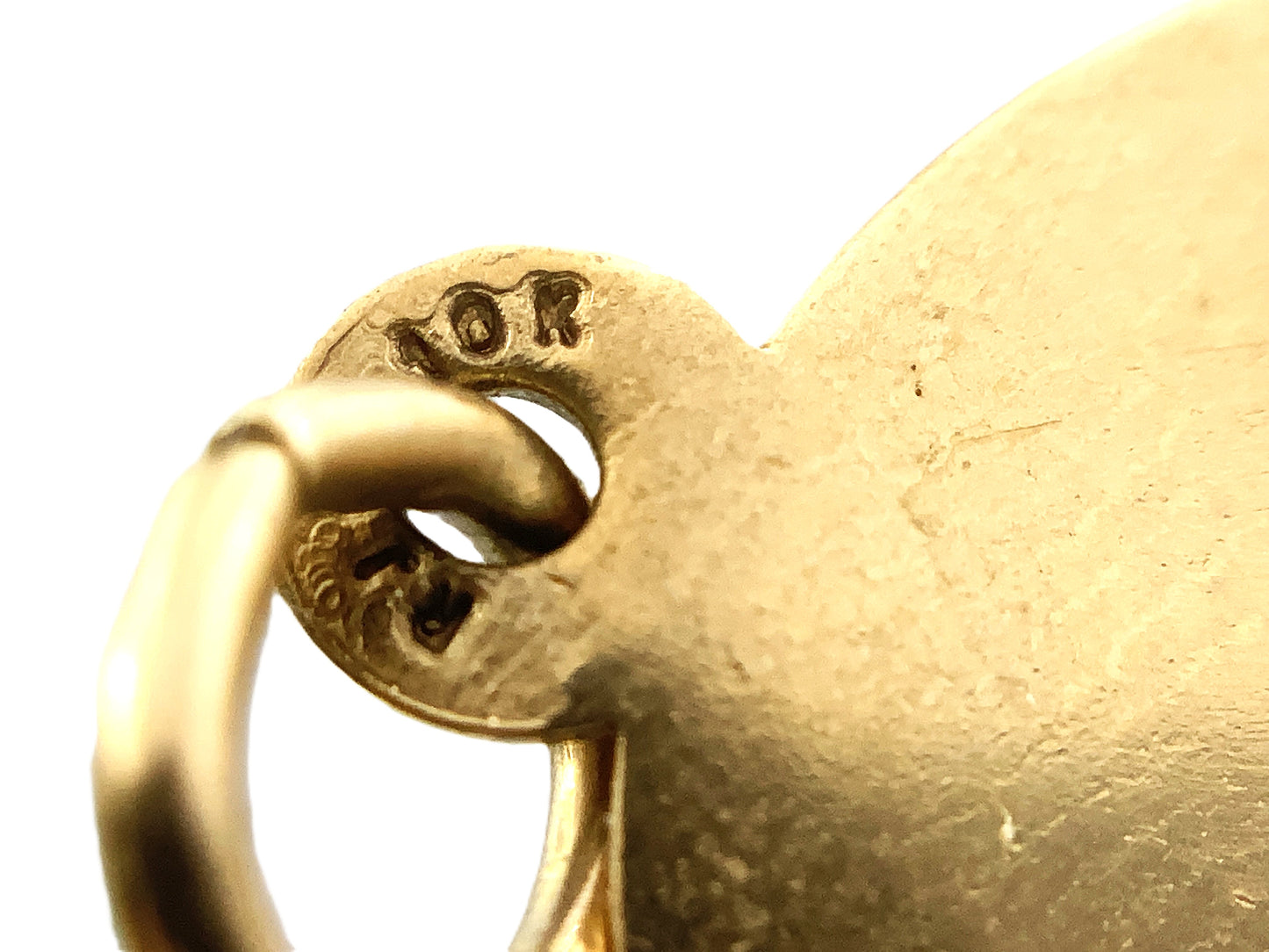10K Yellow Gold Horoscope Zodiac Libra Charm Pendant AU348