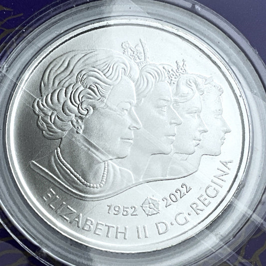 .256 ozt Queen Elizabeth II Silver $5 Coin