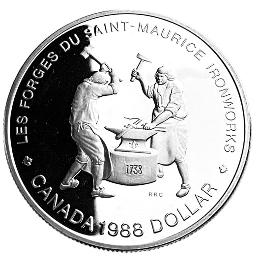 .375 ozt Saint-Maurice Ironworks Silver $1