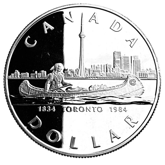 .375 ozt Toronto Sesquicentennial Silver $1