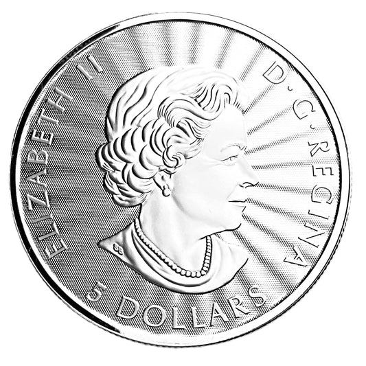 1 ozt Majestic Solitary Polar Bear 9999 Silver $5