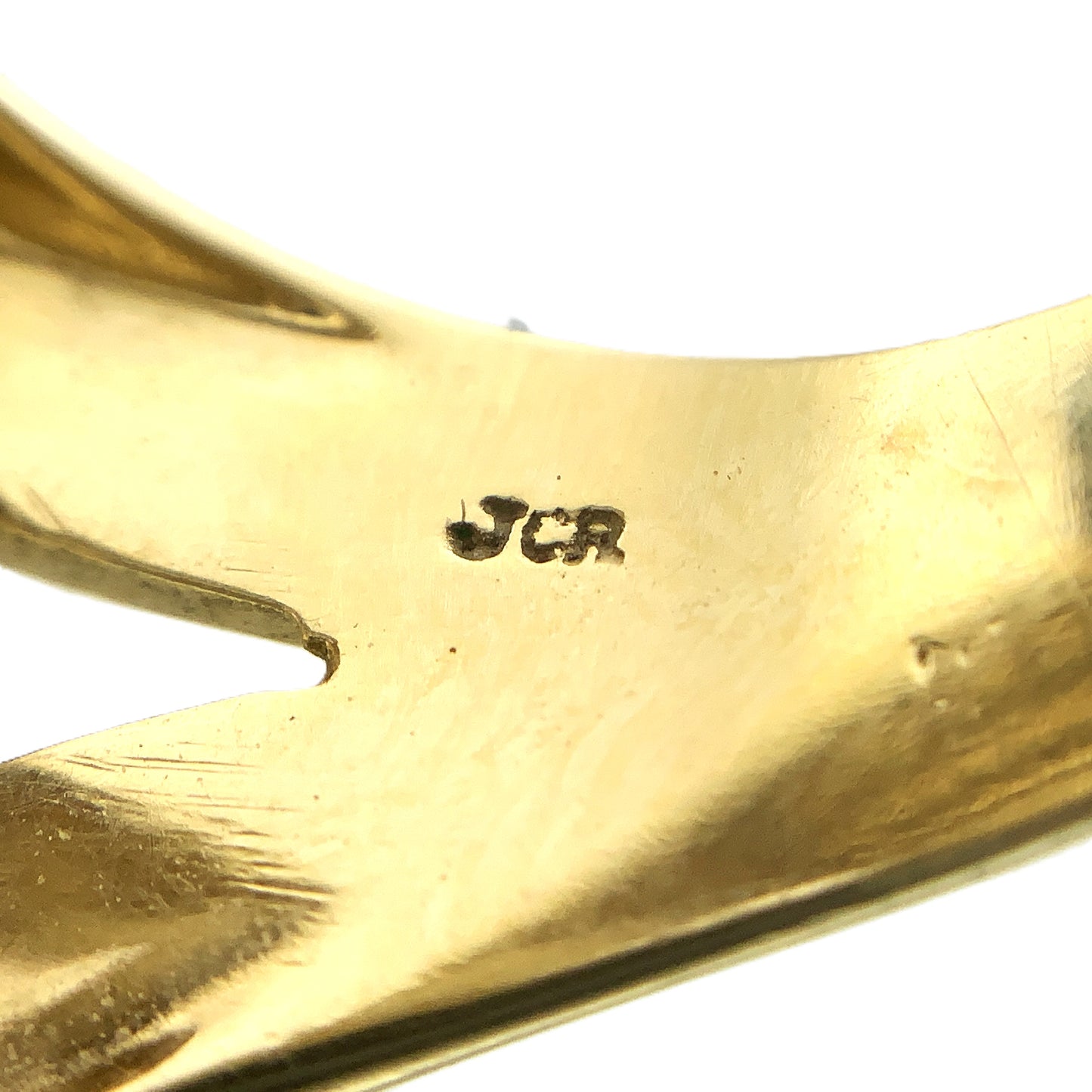 14K Yellow Gold Cocktail Ring with Pavé-Set Yellow Sapphire and Diamonds Size 5.85 AU358